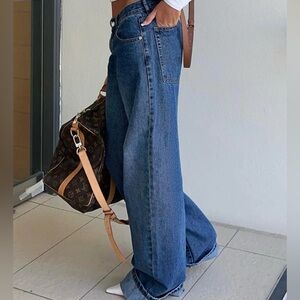 White Fox Boutique Blue Flare Jeans